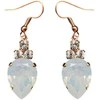 Diamond Sky Jewelry Auskarai moterims DiamondSky „Leonora (Baltas Opal)“ su Swarovski kristalais