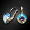 Diamond Sky Jewelry Auskarai moterims DiamondSky „Glare IV R (Light Sapphire Shimmer)“ su Swarovski kristalais