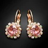 Diamond Sky Jewelry Auskarai moterims DiamondSky „Glory II (Rose Peach)“ su Swarovski kristalais