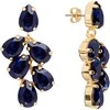 Diamond Sky Jewelry Auskarai moterims DiamondSky „Amber II (Dark Indigo)“ su Preciosa kristalais