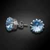 Diamond Sky Jewelry Auskarai moterims DiamondSky „Vintage VII (Aquamarine Mėlyna)“ su Swarovski kristalais