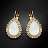 Diamond Sky Jewelry Auskarai moterims DiamondSky „Celestial Drop (Baltas Opal)“ su Swarovski kristalais