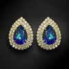 Diamond Sky Jewelry Auskarai moterims DiamondSky „Jasmine (Bermuda Mėlyna)“ su Swarovski kristalais