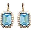 Diamond Sky Jewelry Auskarai moterims DiamondSky „Lourdes II (Aquamarine Mėlyna)“ su Swarovski kristalais
