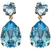 Diamond Sky Jewelry Auskarai moterims DiamondSky „Crystal Drop IV (Aquamarine Mėlyna)“ su Swarovski kristalais