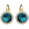 Diamond Sky Jewelry Auskarai moterims DiamondSky „Clarice (Bermuda Mėlyna)“ su Swarovski kristalais
