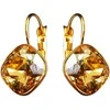 Diamond Sky Jewelry Auskarai moterims DiamondSky „Glare IV (Golden Shadow)“ su Swarovski kristalais