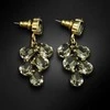 Diamond Sky Jewelry Auskarai moterims DiamondSky „Amber II (Juodas Diamond)“ su Preciosa kristalais