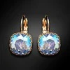 Diamond Sky Jewelry Auskarai moterims DiamondSky „Vintage V (Light Sapphire Shimmer)“ su Swarovski kristalais