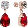 Diamond Sky Jewelry Auskarai moterims DiamondSky „Venus IV (Light Siam)“ su Preciosa kristalais