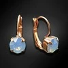 Diamond Sky Jewelry Auskarai moterims DiamondSky „Glory (Air Mėlyna Opal)“ su Swarovski kristalais