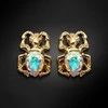 Diamond Sky Jewelry Auskarai moterims DiamondSky „Skarabeus (Aurore Boreale)“ su Preciosa kristalais