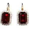 Diamond Sky Jewelry Auskarai moterims DiamondSky „Lourdes II (Siam)“ su Swarovski kristalais