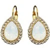 Diamond Sky Jewelry Auskarai moterims DiamondSky „Celestial Drop (Baltas Opal)“ su Swarovski kristalais