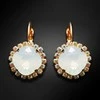 Diamond Sky Jewelry Auskarai moterims DiamondSky „Glare III (Baltas Opal)“ su Swarovski kristalais