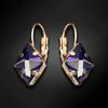Diamond Sky Jewelry Auskarai moterims DiamondSky „Crystal Rhombus III (Bermuda Mėlyna)“ su Swarovski kristalais
