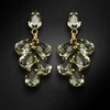 Diamond Sky Jewelry Auskarai moterims DiamondSky „Amber II (Juodas Diamond)“ su Preciosa kristalais