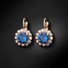 Diamond Sky Jewelry Auskarai moterims DiamondSky „Glory II (Bermuda Mėlyna)“ su Swarovski kristalais
