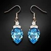 Diamond Sky Jewelry Auskarai moterims DiamondSky „Leonora (Aquamarine Mėlyna)“ su Swarovski kristalais