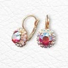 Diamond Sky Jewelry Auskarai moterims DiamondSky „Glory II (Light Siam Shimmer)“ su Swarovski kristalais
