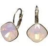 Diamond Sky Jewelry Auskarai moterims DiamondSky „Glare IV (Rose Vanduo Opal)“ su Swarovski kristalais