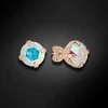 Diamond Sky Jewelry Auskarai moterims DiamondSky „Glory VI (Aurore Boreale)“ su Swarovski kristalais