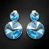 Diamond Sky Jewelry Auskarai moterims DiamondSky „Clarice IV (Aquamarine Mėlyna)“ su Swarovski kristalais