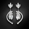 Diamond Sky Jewelry Auskarai moterims DiamondSky „J'Adore V“ su Swarovski kristalais
