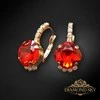 Diamond Sky Jewelry Auskarai moterims DiamondSky „Crete (Light Siam)“ su Preciosa kristalais