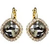 Diamond Sky Jewelry Auskarai moterims DiamondSky „Glare III (Sidabrinis Shadow)“ su Swarovski kristalais