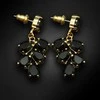 Diamond Sky Jewelry Auskarai moterims DiamondSky „Amber II (Jet)“ su Preciosa kristalais