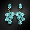 Diamond Sky Jewelry Auskarai moterims DiamondSky „Amber II (Aqua Bohemica)“ su Preciosa kristalais