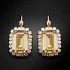 Diamond Sky Jewelry Auskarai moterims DiamondSky „Lourdes II (Golden Shadow)“ su Swarovski kristalais