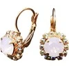 Diamond Sky Jewelry Auskarai moterims DiamondSky „Glory II (Rose Vanduo Opal)“ su Swarovski kristalais