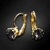 Diamond Sky Jewelry Auskarai moterims DiamondSky „Glory V (Sidabrinis Night)“ su Swarovski kristalais