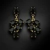 Diamond Sky Jewelry Auskarai moterims DiamondSky „Amber II (Jet)“ su Preciosa kristalais