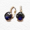 Diamond Sky Jewelry Auskarai moterims DiamondSky „Crete (Dark Indigo)“ su Preciosa kristalais