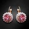 Diamond Sky Jewelry Auskarai moterims DiamondSky „Clarice IX (Light Rose)“ su Swarovski kristalais