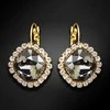 Diamond Sky Jewelry Auskarai moterims DiamondSky „Glare III (Sidabrinis Shadow)“ su Swarovski kristalais