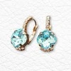 Diamond Sky Jewelry Auskarai moterims DiamondSky „Crete (Aqua Bohemica)“ su Preciosa kristalais