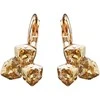 Diamond Sky Jewelry Auskarai moterims DiamondSky „Bermuda Triangle III (Golden Shadow)“ su Swarovski kristalais