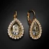 Diamond Sky Jewelry Auskarai moterims DiamondSky „Celestial Drop (Gold Patina)“ su Swarovski kristalais