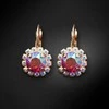 Diamond Sky Jewelry Auskarai moterims DiamondSky „Glory II (Light Siam Shimmer)“ su Swarovski kristalais