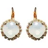 Diamond Sky Jewelry Auskarai moterims DiamondSky „Glare III (Baltas Opal)“ su Swarovski kristalais