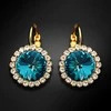 Diamond Sky Jewelry Auskarai moterims DiamondSky „Clarice (Bermuda Mėlyna)“ su Swarovski kristalais
