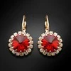 Diamond Sky Jewelry Auskarai moterims DiamondSky „Clarice IX (Scarlet)“ su Swarovski kristalais