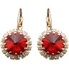 Diamond Sky Jewelry Auskarai moterims DiamondSky „Clarice IX (Scarlet)“ su Swarovski kristalais