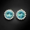 Diamond Sky Jewelry Auskarai moterims DiamondSky „Clarice X (Aqua Bohemica)“ su Preciosa kristalais