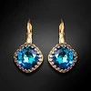 Diamond Sky Jewelry Auskarai moterims DiamondSky „Vintage IV (Bermuda Mėlyna)“ su Swarovski kristalais