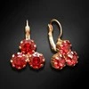 Diamond Sky Jewelry Auskarai moterims DiamondSky „Crystal Lady II (Scarlet)“ su Swarovski kristalais
